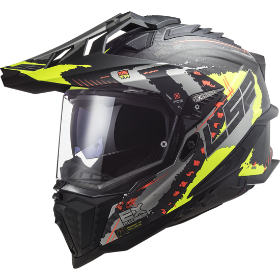 LS2 MX701 EXPLORER C Extend Matt HV Yellow - Micasco.es - Tu tienda de cascos de moto