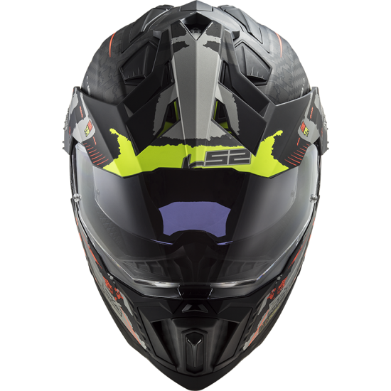 LS2 MX701 EXPLORER C Extend Matt HV Yellow 22.05 - Micasco.es - Tu tienda de cascos de moto
