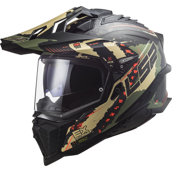 LS2 MX701 EXPLORER C Extend Matt Military Green - Micasco.es - Tu tienda de cascos de moto