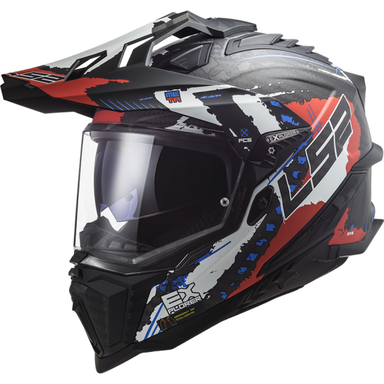 LS2 MX701 EXPLORER C Extend Matt Red - Micasco.es - Tu tienda de cascos de moto